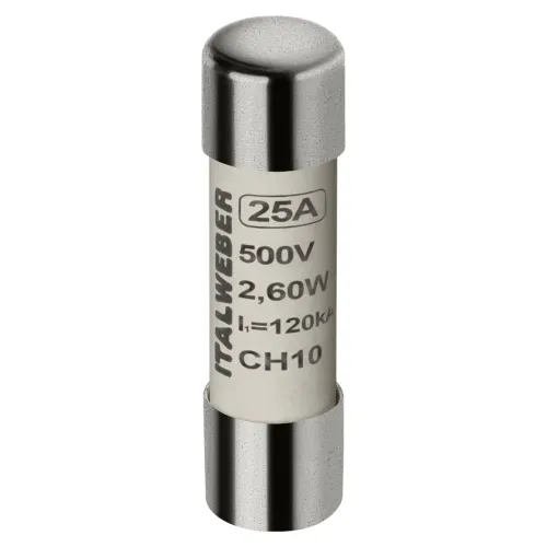Предохранитель цилиндрический Italweber CH10 25A gG 10×38 500V Предохранитель цилиндрический Italweber CH10 25A gG 10×38 500V