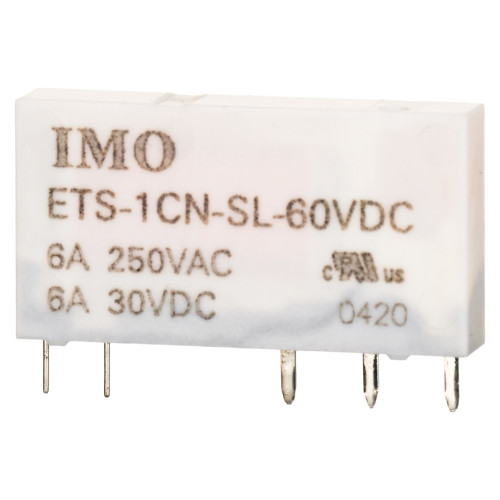 Інтерфейсне реле 1P 6A 60V DC + Колодка зі скобою Інтерфейсне реле 1P 6A 60V DC + Колодка зі скобою