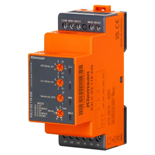 Реле рівня рідини K2LC-D2 Klemsan 115-230 Реле рівня рідини K2LC-D2 Klemsan 115-230
