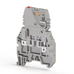 Клема Klemsan ASK 3 FLD 220V AC під запобіжник 4 мм сіра Клема Klemsan ASK 3 FLD 220V AC під запобіжник 4 мм сіра