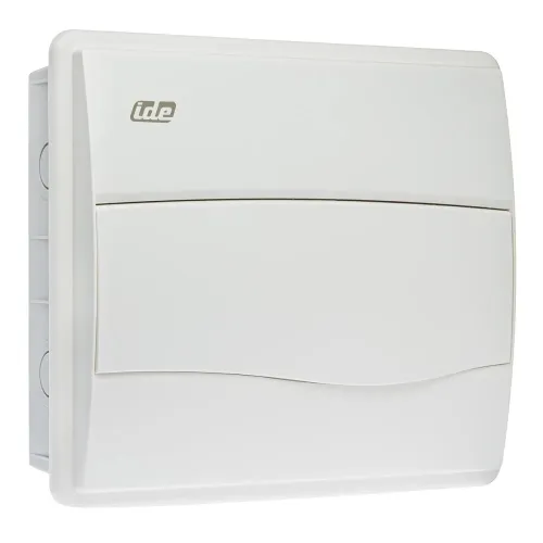 Корпус розподільчий внутр. IDE біле вікно ORO,1×12 модуля 248×283x97, IP40, з шинами N і PE Корпус розподільчий внутр. IDE біле вікно ORO,1×12 модуля 248×283x97, IP40, з шинами N і PE