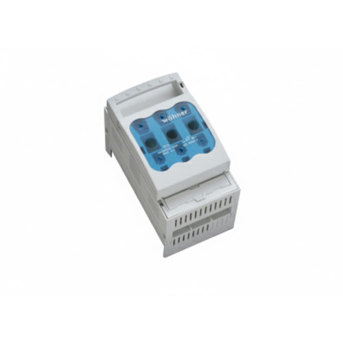 Блок-рубильник Woehner Quadron CrossLinkBreaker NH000 3p, 125A, 60mm Блок-рубильник Woehner Quadron CrossLinkBreaker NH000 3p, 125A, 60mm