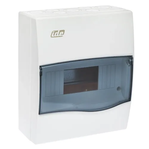 Корпус распределительный IDE Combi, 1×8 модуля 228×191x99, IP40, с шинами N и PE Корпус распределительный IDE Combi, 1×8 модуля 228×191x99, IP40, с шинами N и PE