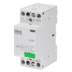Модульний контактор ISKRA IKA 25A 230V AC 4NO Модульний контактор ISKRA IKA 25A 230V AC 4NO