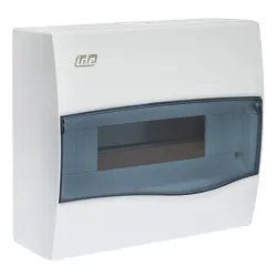 Корпус розподільчий IDE Combi, 1×12 модуля 228×264x99, IP40, з шинами N і PE Корпус розподільчий IDE Combi, 1×12 модуля 228×264x99, IP40, з шинами N і PE