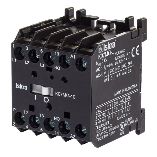 Мініконтактор ISKRA K07MG-10 B7, 24V-DC Мініконтактор ISKRA K07MG-10 B7, 24V-DC