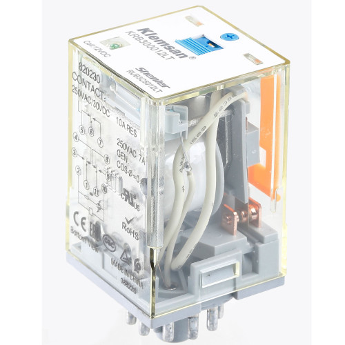 Силовое промежуточное реле KRB 3PCO 10A 48V DC LED\Тест Силовое промежуточное реле KRB 3PCO 10A 48V DC LED\Тест