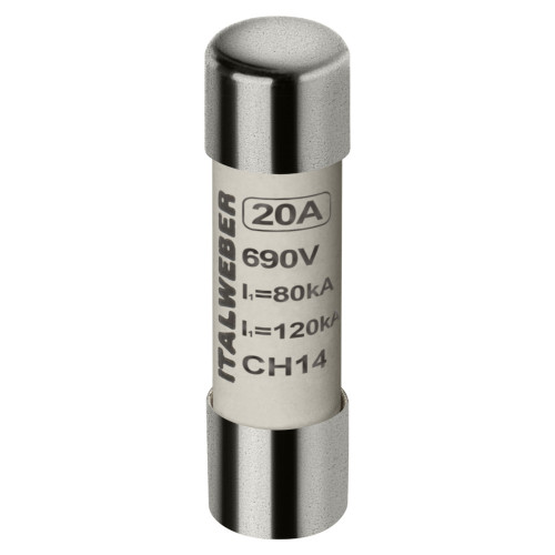 Предохранитель цилиндрический Italweber CH14 20A gG 14×51 690V Предохранитель цилиндрический Italweber CH14 20A gG 14×51 690V