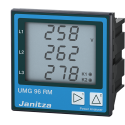 Аналізатор мережі Janitza, 2 вих., RS-485/USB/Profibus, 256Мб Аналізатор мережі Janitza, 2 вих., RS-485/USB/Profibus, 256Мб