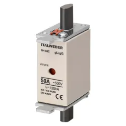 Ножевой предохранитель Italweber gG NH00C 50A Ножевой предохранитель Italweber gG NH00C 50A