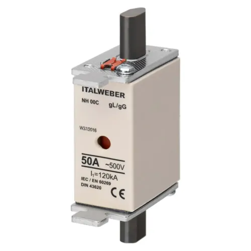 Ножевой предохранитель Italweber gG NH00C 50A Ножевой предохранитель Italweber gG NH00C 50A