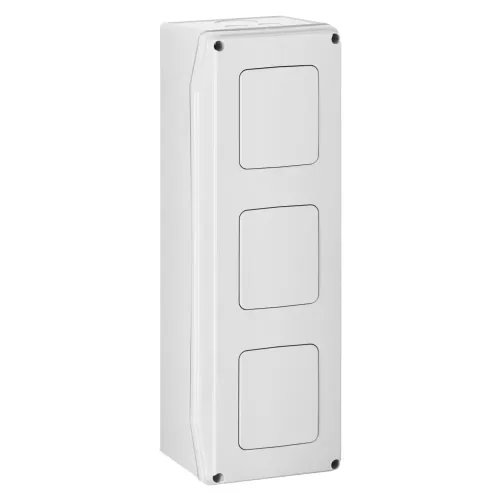 Настенный корпус для сил. розеток IDE STAR 436×142x124mm, IP65 с шинами N+PE с отверстиями Настенный корпус для сил. розеток IDE STAR 436×142x124mm, IP65 с шинами N+PE с отверстиями
