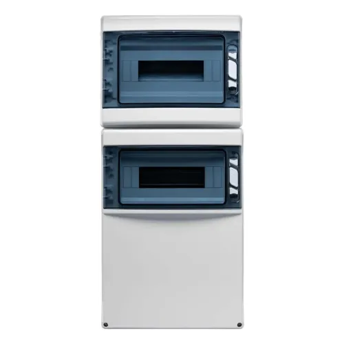 Настенный корпус для сил. розеток IDE STAR 2×12 MOD 688×310x147mm, IP65 с шинами N+PE Настенный корпус для сил. розеток IDE STAR 2×12 MOD 688×310x147mm, IP65 с шинами N+PE