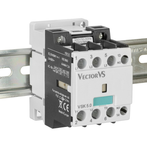 Контактор для коммутации конденсаторов к 5 кВАр VSK 5 10 230V 50/60Hz Контактор для коммутации конденсаторов к 5 кВАр VSK 5 10 230V 50/60Hz