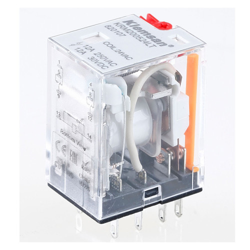 Промежуточное реле KRM 2PCO 12A 24V AC LED\Тест Промежуточное реле KRM 2PCO 12A 24V AC LED\Тест