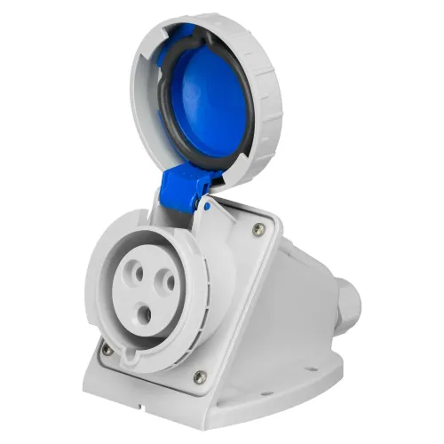 Розетка настенная IDE MUNDIAL 2P+E 32A 200-250V IP66-67 Розетка настенная IDE MUNDIAL 2P+E 32A 200-250V IP66-67