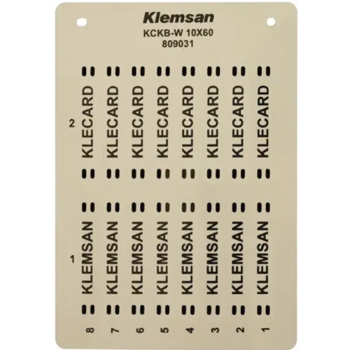 Маркировка на провод KCKB-W Klemsan 20×25 (диам. каб. 2-10mm) Маркировка на провод KCKB-W Klemsan 20×25 (диам. каб. 2-10mm)