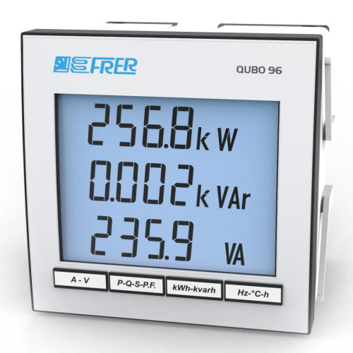 Анализатор сети FRER QuBo H, RS485 + 2 рел. выхода, 400V 1-5A Анализатор сети FRER QuBo H, RS485 + 2 рел. выхода, 400V 1-5A