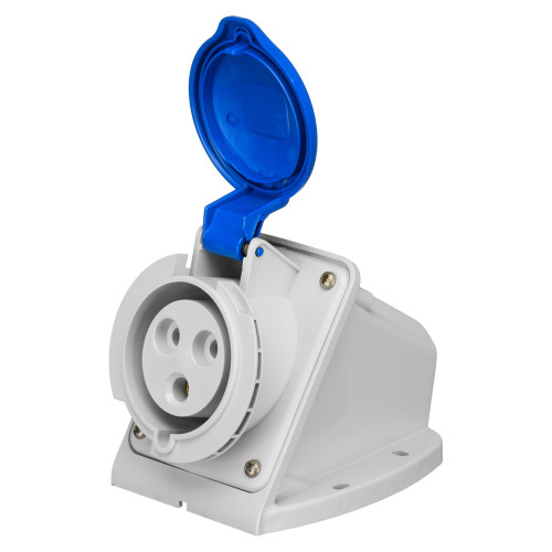 Розетка настенная IDE MUNDIAL 2P+E 32A 200–250V IP44 Розетка настенная IDE MUNDIAL 2P+E 32A 200–250V IP44