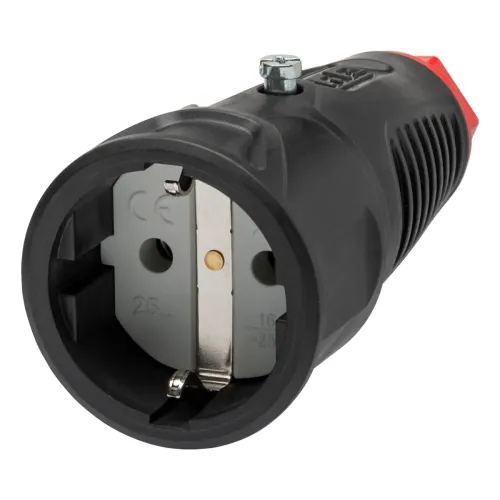 Розетка кабельная IDE SCHUKO 2P+E 16A 220-250V IP20 Розетка кабельная IDE SCHUKO 2P+E 16A 220-250V IP20