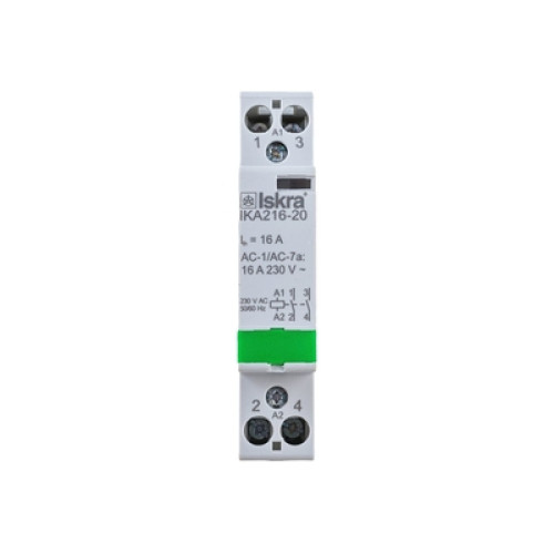 Модульный контактор ISKRA IKA 16A 24V AC 2NO Модульный контактор ISKRA IKA 16A 24V AC 2NO
