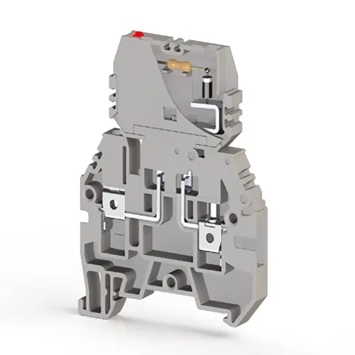 Клема Klemsan ASK 3 FLD 24V AC під запобіжник 4 мм сіра Клема Klemsan ASK 3 FLD 24V AC під запобіжник 4 мм сіра