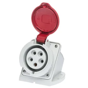 Розетка настінна IDE MUNDIAL 3P+N+E 32A 200/346–240/415V IP44 Розетка настінна IDE MUNDIAL 3P+N+E 32A 200/346–240/415V IP44