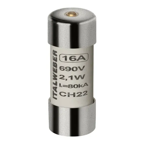 Предохранитель цилиндрический Italweber CH22 16A gG 22×58 690V Предохранитель цилиндрический Italweber CH22 16A gG 22×58 690V