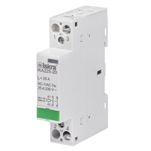 Модульний контактор ISKRA IKA 25A 230V AC 2NO Модульний контактор ISKRA IKA 25A 230V AC 2NO