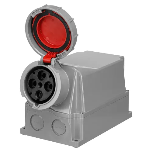Розетка настінна IDE MUNDIAL 3P+E 125A 380–415V IP66-67 Розетка настінна IDE MUNDIAL 3P+E 125A 380–415V IP66-67