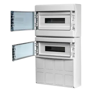 Настінний корпус для сил. розеток IDE STAR 2×18 MOD 728×418x147mm, IP65 з шинами N+PE Настінний корпус для сил. розеток IDE STAR 2×18 MOD 728×418x147mm, IP65 з шинами N+PE