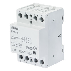Модульний контактор ISKRA IKA 40A 230V AC/DC 4NO Модульний контактор ISKRA IKA 40A 230V AC/DC 4NO
