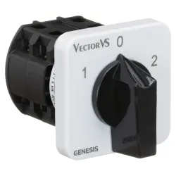 Кулачковий перемикач Vector VS GC 16A 2P схема 52 (1-0-2) Кулачковий перемикач Vector VS GC 16A 2P схема 52 (1-0-2)