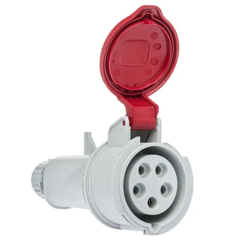 Розетка кабельна IDE MUNDIAL 3P+N+E 16A 200/346–240/415V IP44 Розетка кабельна IDE MUNDIAL 3P+N+E 16A 200/346–240/415V IP44