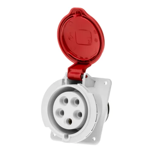 Розетка встроенная наклонная IDE MUNDIAL 3P+N+E 32A 200/346–240/415V IP44 Розетка встроенная наклонная IDE MUNDIAL 3P+N+E 32A 200/346–240/415V IP44