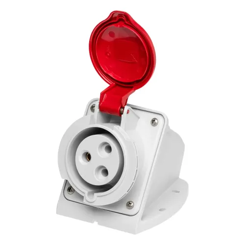 Розетка настенная IDE MUNDIAL 2P+E 32A 380-415V IP44 Розетка настенная IDE MUNDIAL 2P+E 32A 380-415V IP44
