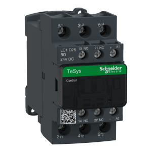 LC1D25BD КОНТАКТОР 3Р,25A, НО+НЗ,24V ОБМЕЖ. LC1D25BD КОНТАКТОР 3Р,25A, НО+НЗ,24V ОБМЕЖ.