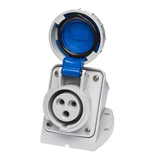 Розетка настінна IDE MUNDIAL 2P+E 16A 200–250V IP66-67 Розетка настінна IDE MUNDIAL 2P+E 16A 200–250V IP66-67