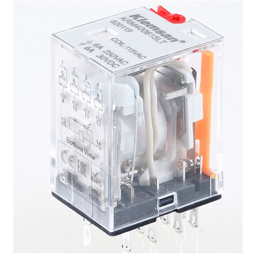 Проміжне реле KRM 4PCO 6A 115V AC LED\Тест Проміжне реле KRM 4PCO 6A 115V AC LED\Тест